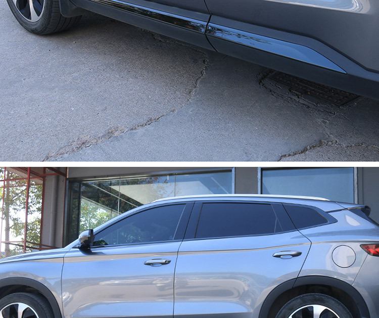 25 BYD Song plusdmi Window Trim Strip Black Samurai Front Bar Blackening Kit Modified Exterior Decoration Accessories