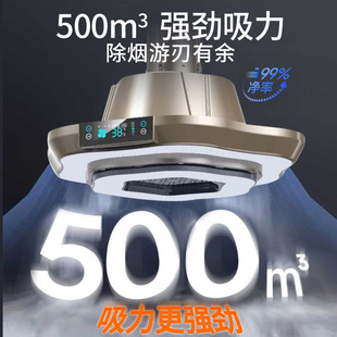 Double-layer lighting, chess and card room, mahjong machine, smoking light, lifting chandelier, air purifier, tea house, smoking, smoke exhaust