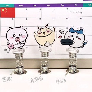 Acrylic Shaker Customized Anime Star Peripheral Spring Stand High-Value Desktop Small Ornaments Stand Customization