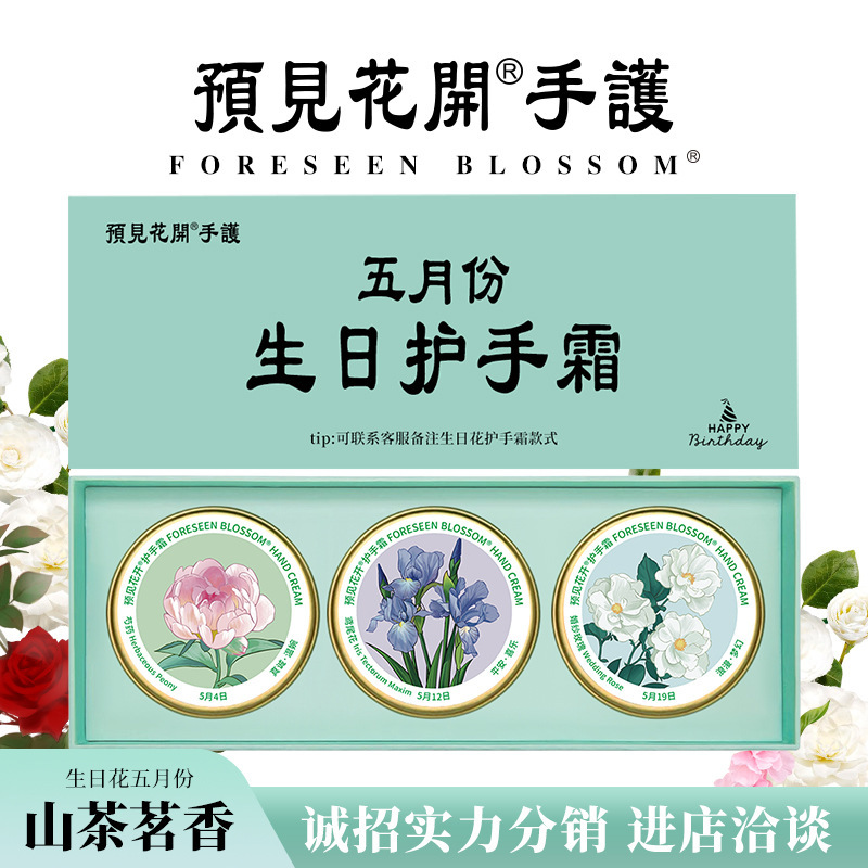 May May Birthday Hand Cream Nanjing Prejudice Flower Blooming Hand Cream Moisturizing and Replenishing Urban Souvenir