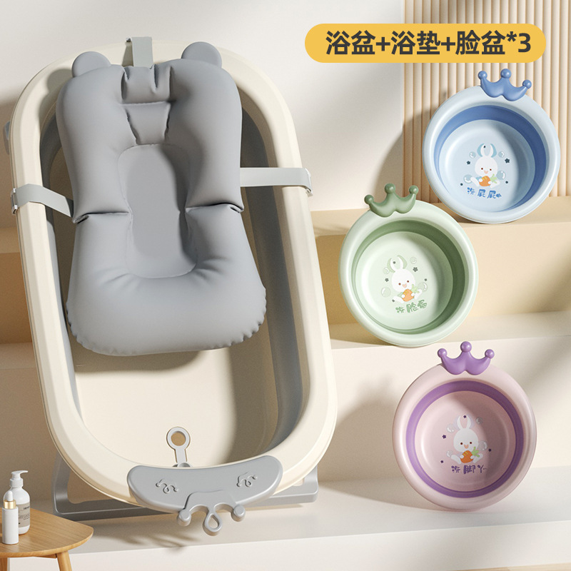 Baño para bebés Baño para bebés Baño plegable para niños de 0 a 5 años Baño para recién nacidos