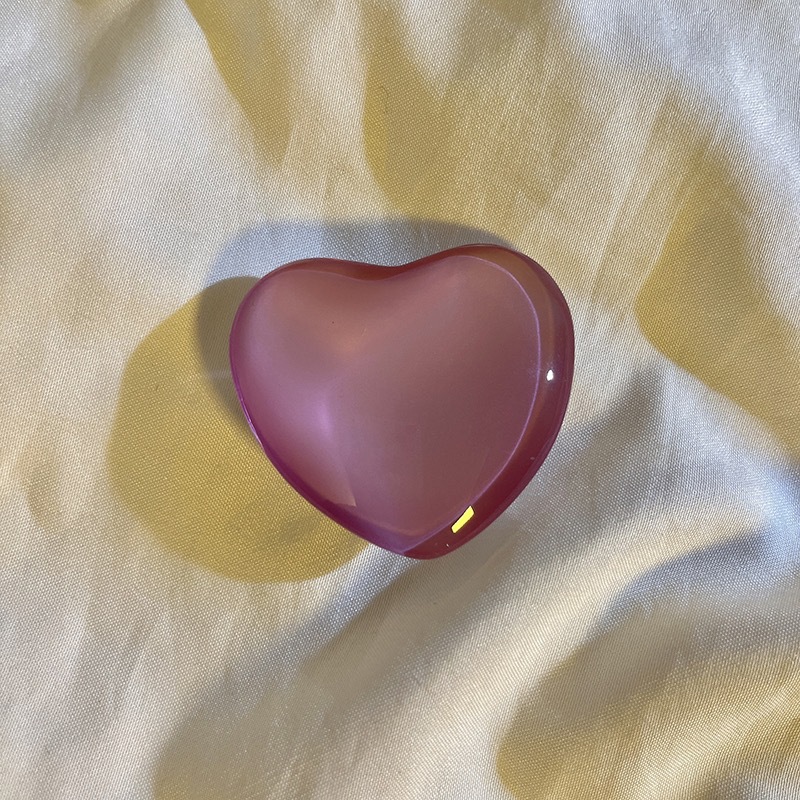 Purple heart shaped phone stand - Memoriex