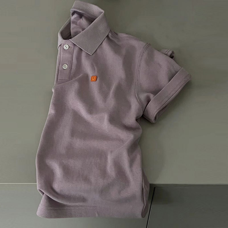 [Pure Cotton 40 Count] Boys' T-shirt, a trendy Korean style children's polo shirt, short sleeve.