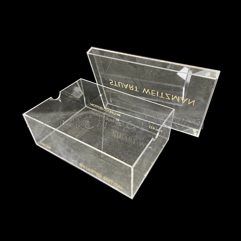 高透明亚克力鞋盒定制 钟楚曦推荐款防尘靴盒 天地盖塑料盒子