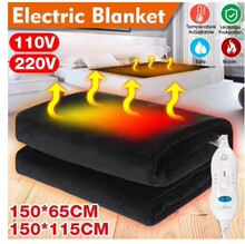 ebay出口110v黑色电热毯单人厂家新品金丝绒加厚质量舒服