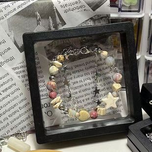 Pluto Bracelet Fans Star-Cream Double-Layer Star Bracelet Niche Design Girl's Gravel Bracelet