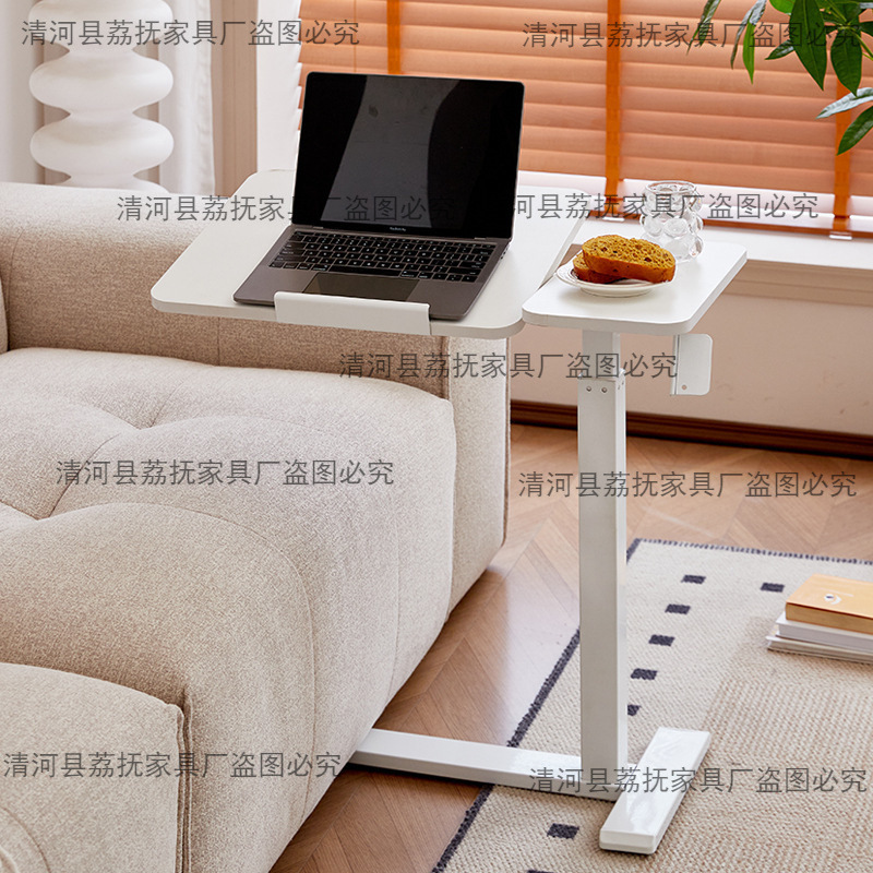 升降桌可翻转简易笔记本电脑桌站立式工作台置地可移动床边桌子|undefined
