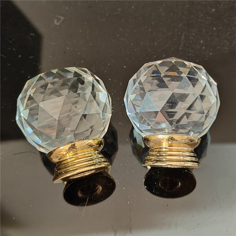 Tirador de Cristal para Puertas de Armarios y Cajones K9 Cristal Anticorrosivo