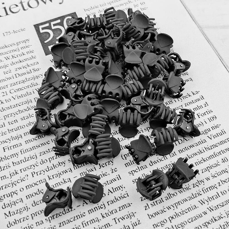 1.5cm黒色のミニクリップがシンプルで、トップクリップの底クリップが国境を越えて爆発したDIYヘアピンの爪が壊れたヘアピン|undefined