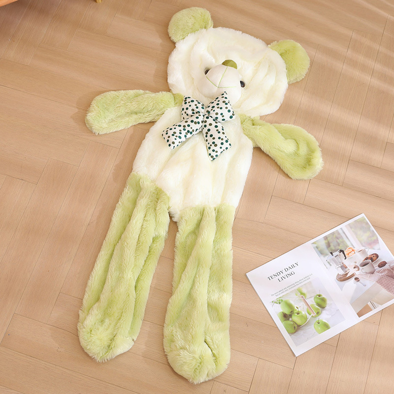 Gran arco oso de peluche muñeca concha de cuero semiacabado juguete de peluche abrazo Panda muñeca semiacabado concha de cuero