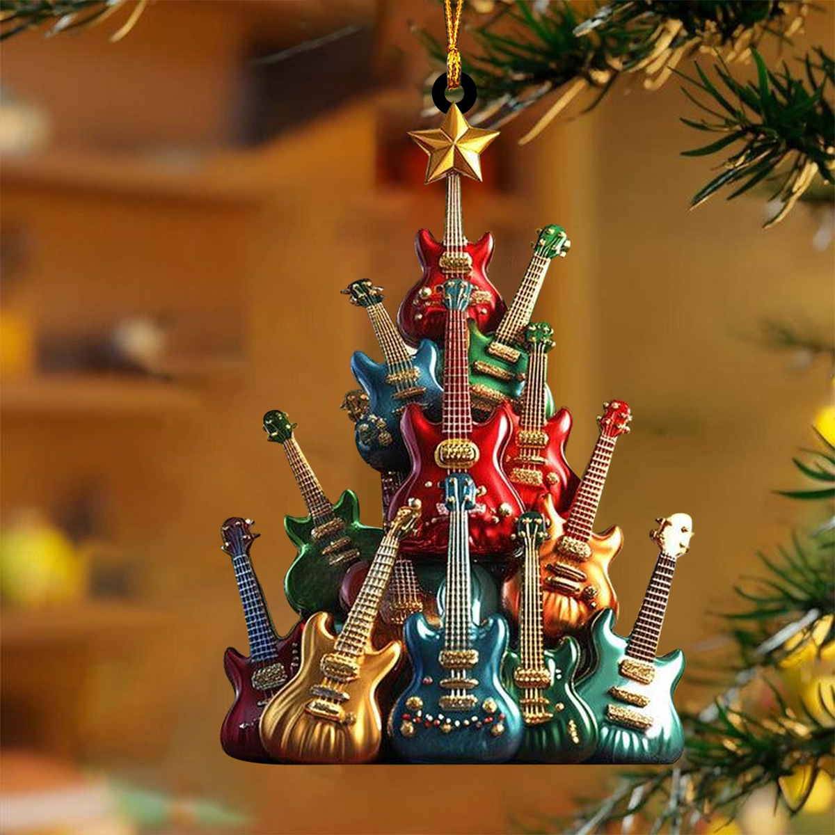Nuevos productos transfronterizos creativos libros de navidad colgantes de automóviles decoración acrílica navideña decoraciones para el hogar