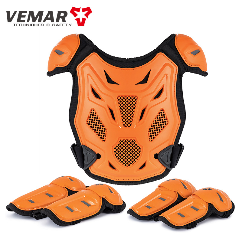Children's Motorcycle Leg Protectors Summer Knee Pads Elbow Pads Riding Protective Gear Anti-Fall Shockproof Breathable All-Season Racing_voghion.com