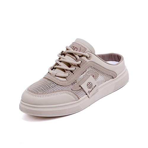 2025 Women's Summer New Korean Version Ins Student Casual Half-Drag Women's Shoes Matchable Slides Street Style KT-287