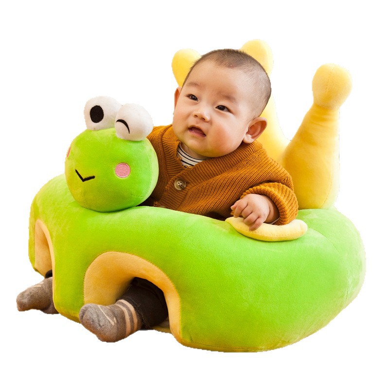 Asiento de Aprendizaje para Bebés, Anti-vuelco, Anti-caídas, Sofá de Peluche para Niños, Sofá Perezoso