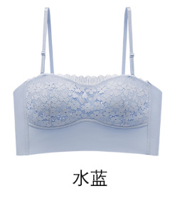 Ventas directas de fábrica comercio electrónico transfronterizo Sudeste de Asia Vietnam Tailandia damas tubo floral top transpirable fruncido sujetador lateral