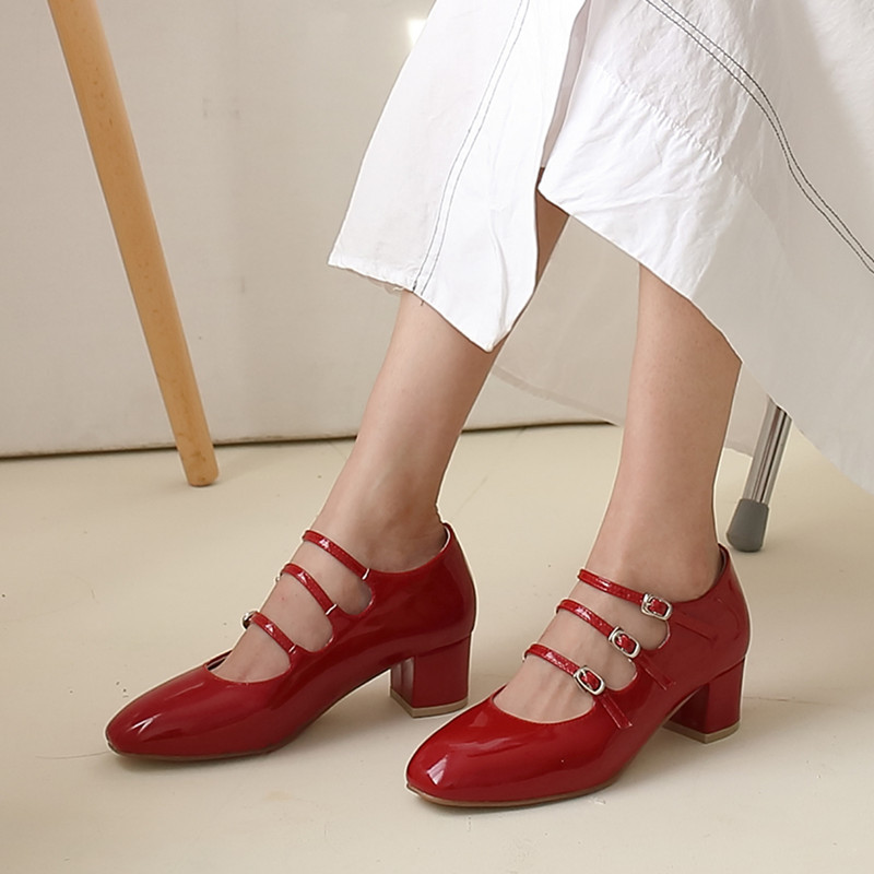 Red three strips about 4.5cm high