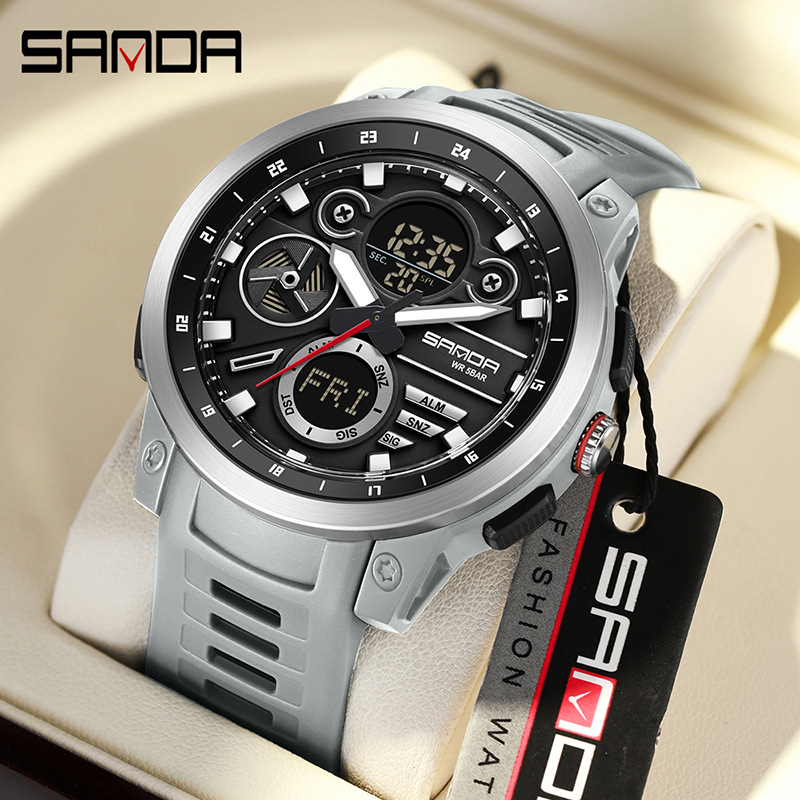 Sandda marca nuevo reloj impermeable estudiante multifunción reloj electrónico moda deportivo reloj electrónico