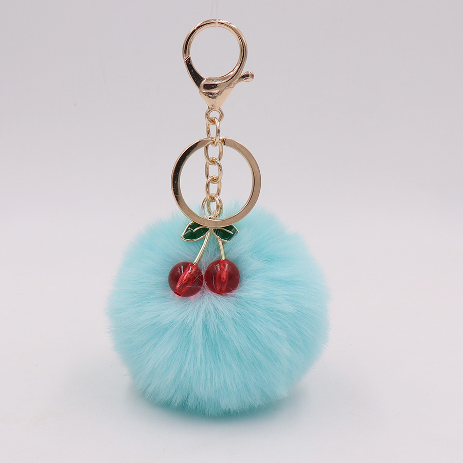 Lindo llavero de peluche de cereza aleación bolsa de bola de piel de cereza colgante bolsa de Ropa Accesorios de llavero