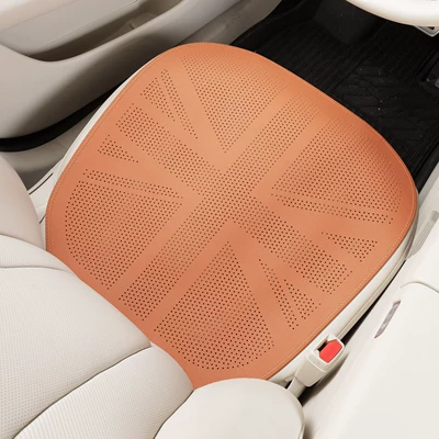 Seat cushion, seat cover Seat Cushion, Universal for All - ideal-orange-rice-shaped-breathable-front-seat-cushion-single