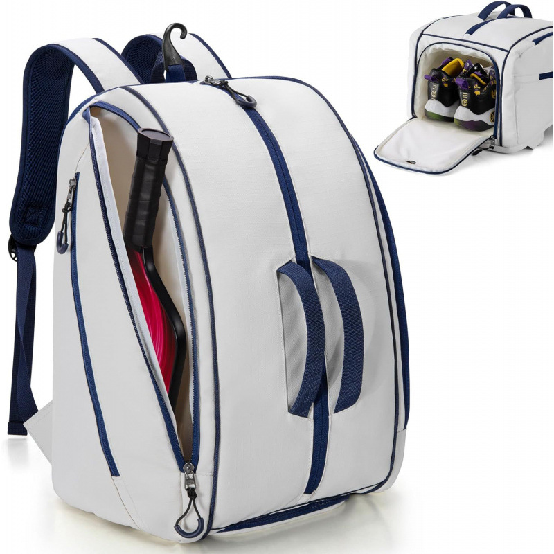 Nuevo cross-border bolsas de fútbol para hombres y mujeres raqueta de almacenamiento mochila impermeable fácil de limpiar con zapato compartimiento ajustable multicapa image 6