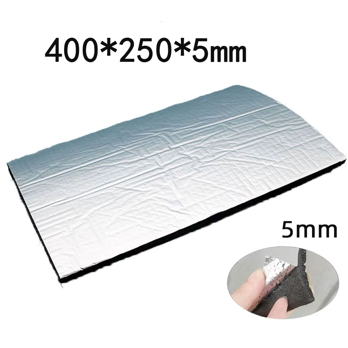 Capó de algodón insonorizante de automóvil 5mm 10mm de espesor de aluminio algodón aislante térmico grueso resistente al fuego algodón aislante térmico resistente a altas temperaturas