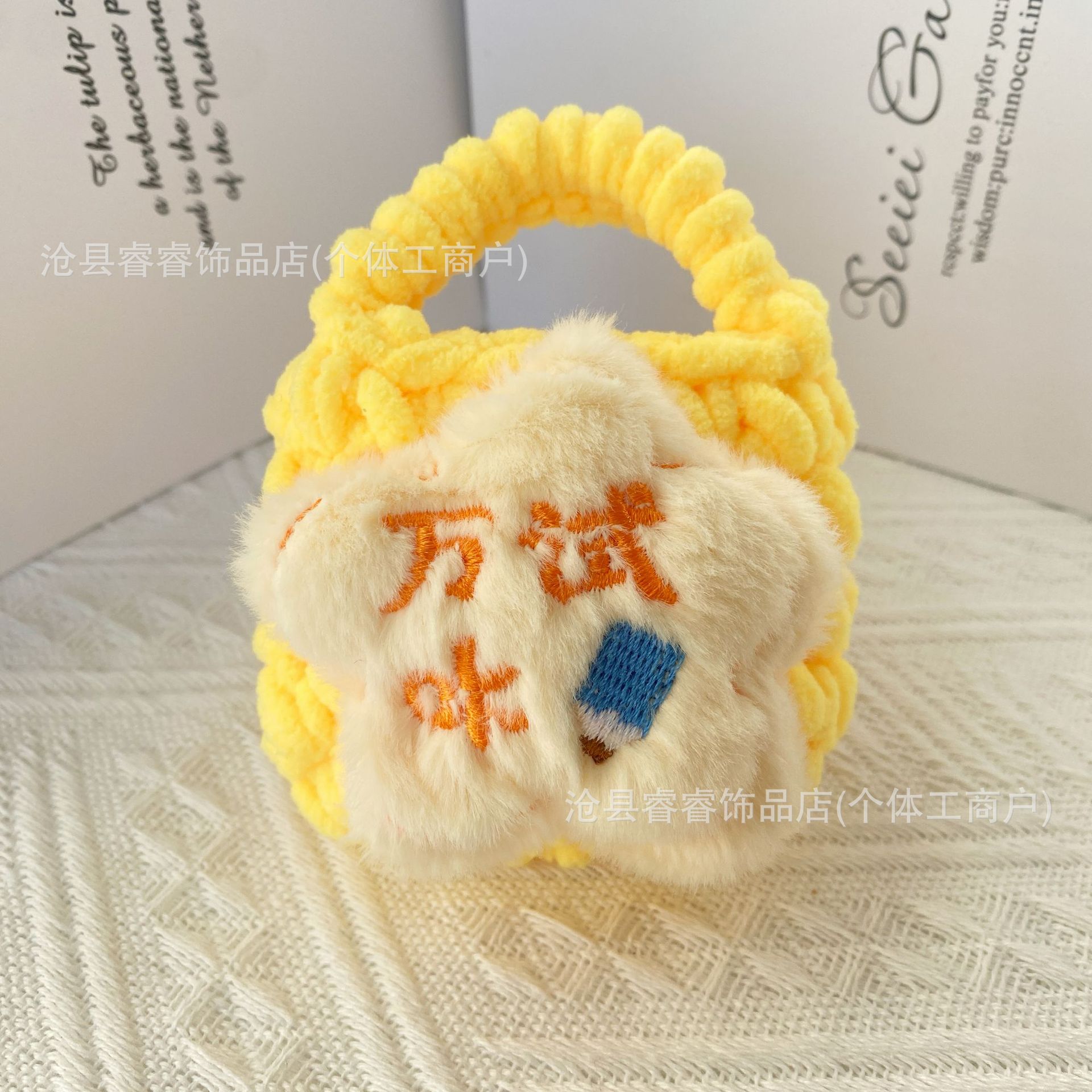 Productos terminados japoneses INS creativos dulces y lindos ganchos hechos a mano transfronterizos Amazon auriculares Bluetooth bolso de cambio a prueba de caídas