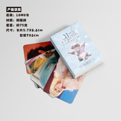 Huachenyu Mini Card Boxed 50 Pcs 57x86mm Celebrity Laser Mini Card Postcard Lomo Card