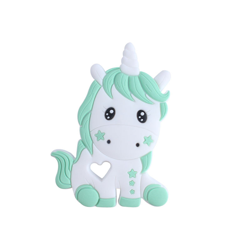 Hemu chupete clip unicornio juguete mordedor bebé nombre silicona corona chupete cadena bebé suministros