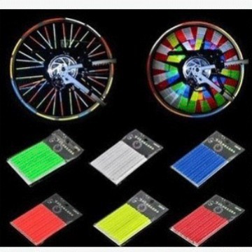 Color habló bicicleta banda reflectante color reflectante habló rueda caliente tira de alambre de acero tira de tarjeta reflectante entrega de una pieza