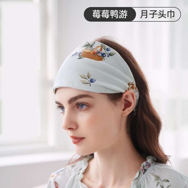 【新品】月子发带头巾帽子秋纯棉月子帽产后孕妇帽10月坐月子用品|undefined