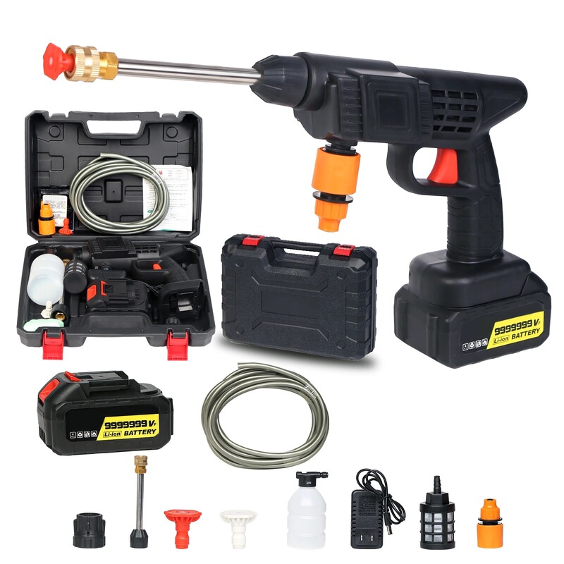 Car washing machine high pressure water gun household high pressure car washing machine wireless lithium battery commercial high pressure water gun wholesale foreign trade