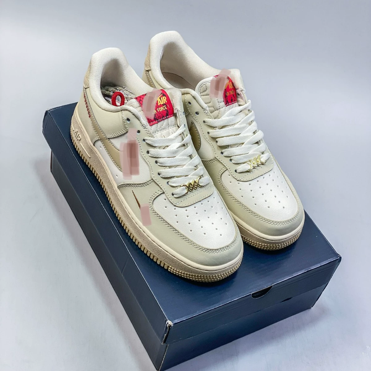 Af1 07Low Air Force One White Shoes Putian Men's Shoes Low-Top Versatile Thick-Soled Heightening Casual Sports Sneakers