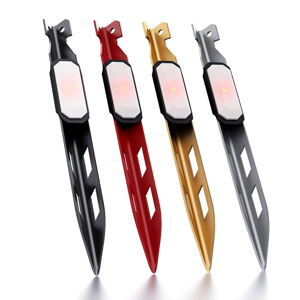 Nuevo tipo de lámpara de clavos de tierra al aire libre lámpara de campamento fija aleación de aluminio de alta resistencia clavos de tierra larga duración lámpara de advertencia impermeable