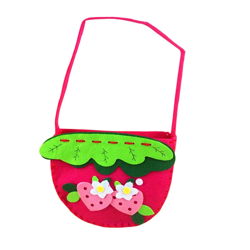 Felt Non-Woven Craft Bag Kit, DIY Handmade Purse Materials, 15×19 cm, Kids Craft Set
