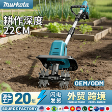 新款锂电微耕机批发松土机农用翻土机小型家用电动锄头源头挖土机