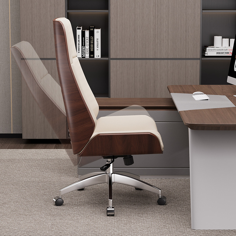 Office Executive Chair, Simple Ergonomic Boss Chair, Home Study Comfortable Long-Sitting Office Chair, Computer Chair