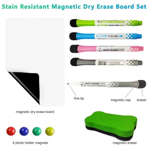Magnetic Soft Whiteboard Color Refrigerator Magnet A3A4A5 Erasable Customized Magnetic Message Writing Board Note Sticker