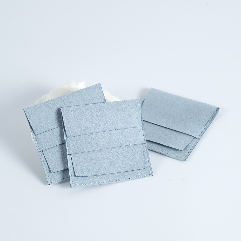 7g Weight Gift Wrapping Supplies Event & Party Supplies Jewelry Packaging Bags Classification 1 Piece Quantity Holiday, Daily Occasion Solid Color Pattern Simple Style Style Factory Direct Supply Ornament Suede Microfibre Cloth Bag Flannel Bag Flip Bead Jewelry Bag Card Bag Wholesale 3
