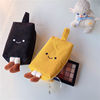 Cute handheld pencil case, capacious three dimensional storage system, with embroidery