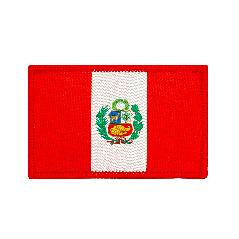 Bandera tejida Velcro sello bandera parche ropa mochila accesorios pegatinas de tela en stock suministro