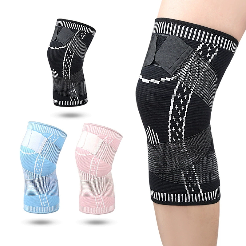 Спортивный наколенник Дышащий впитывающий пот Высокоэластичный протектор для бега Баскетбольный наколенник Протектор для колена Скакалка для колена