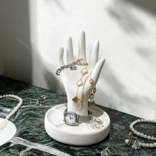 现代艺术手掌收纳架家居客厅卧室高级感桌面戒指项链首饰架装饰品