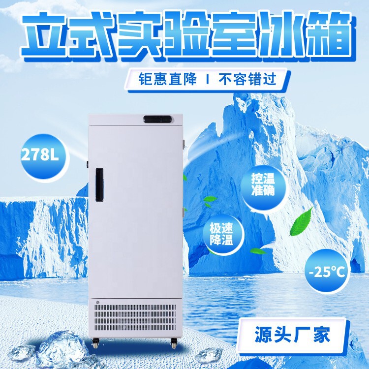 278L -65 Degree Vertical Laboratory Refrigerator Ultra-Low Temperature Refrigerator for Industrial Research and Vaccine Preservation 278L -65 Degree Vertical Laboratory Refrigerator Ultra-Low Temperature Refrigerator for Industrial Research and Vaccine Preservation