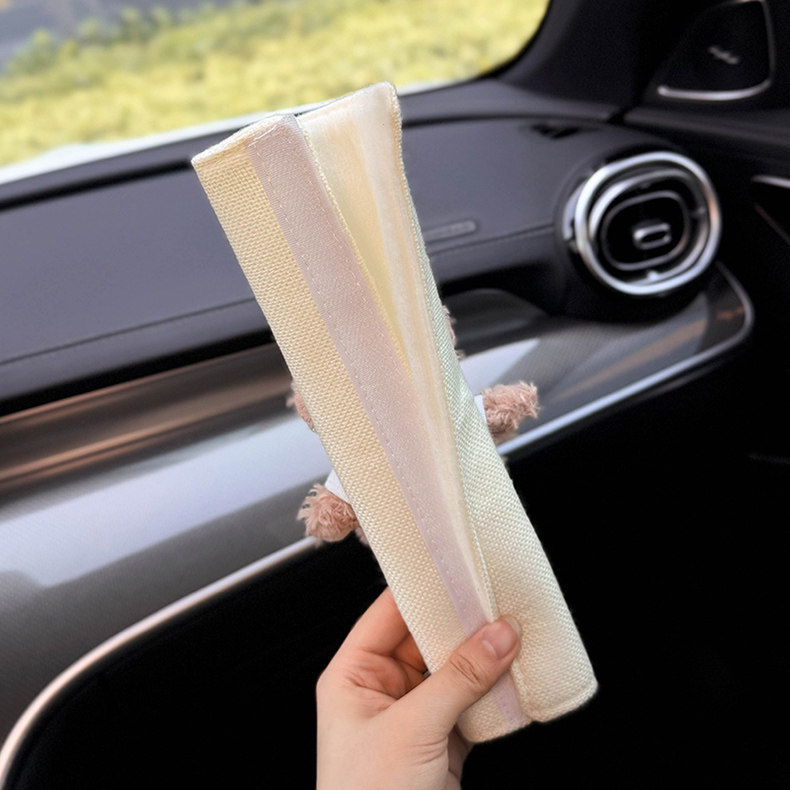 2025 New Cute Shirley Rose Seatbelt Shoulder Pads, Suitable for All Seasons, Couple's Seatbelt Pair, High-end Feel for Women