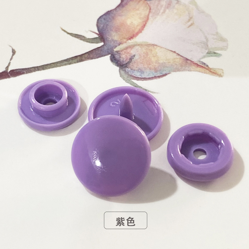 T3T5T8 impermeable con botón a presión de resina plástica, botones de ropa de bebé, botones invisibles, botones de color sin costura