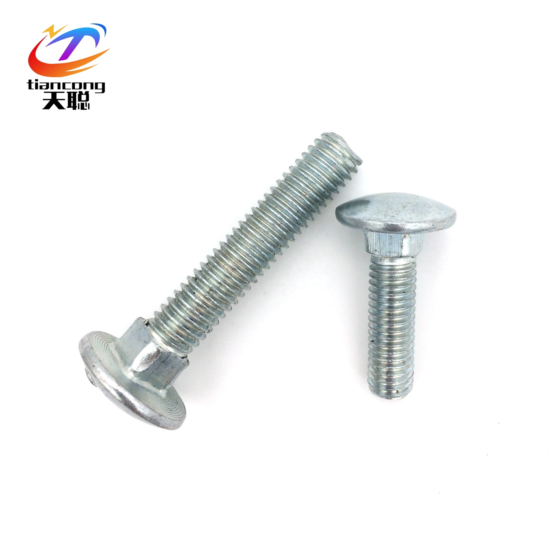 圆头方颈电镀锌圆头螺栓马车栓桥架螺栓