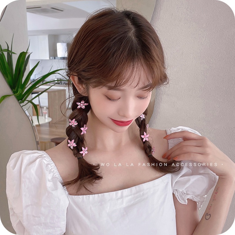 韩国ins风儿童碎发夹侧边后脑勺编发小卡子女童高级感发饰|undefined