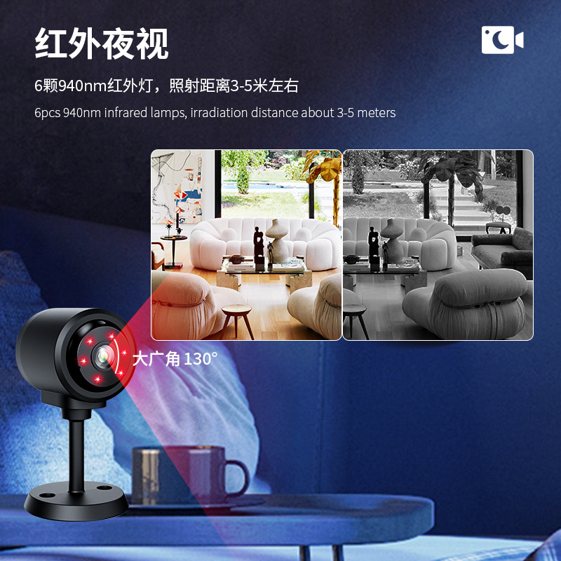 Nuevo producto C1 cámara 1080p gran angular pequeña cámara DV de visión nocturna HD wifi cámara inteligente remota