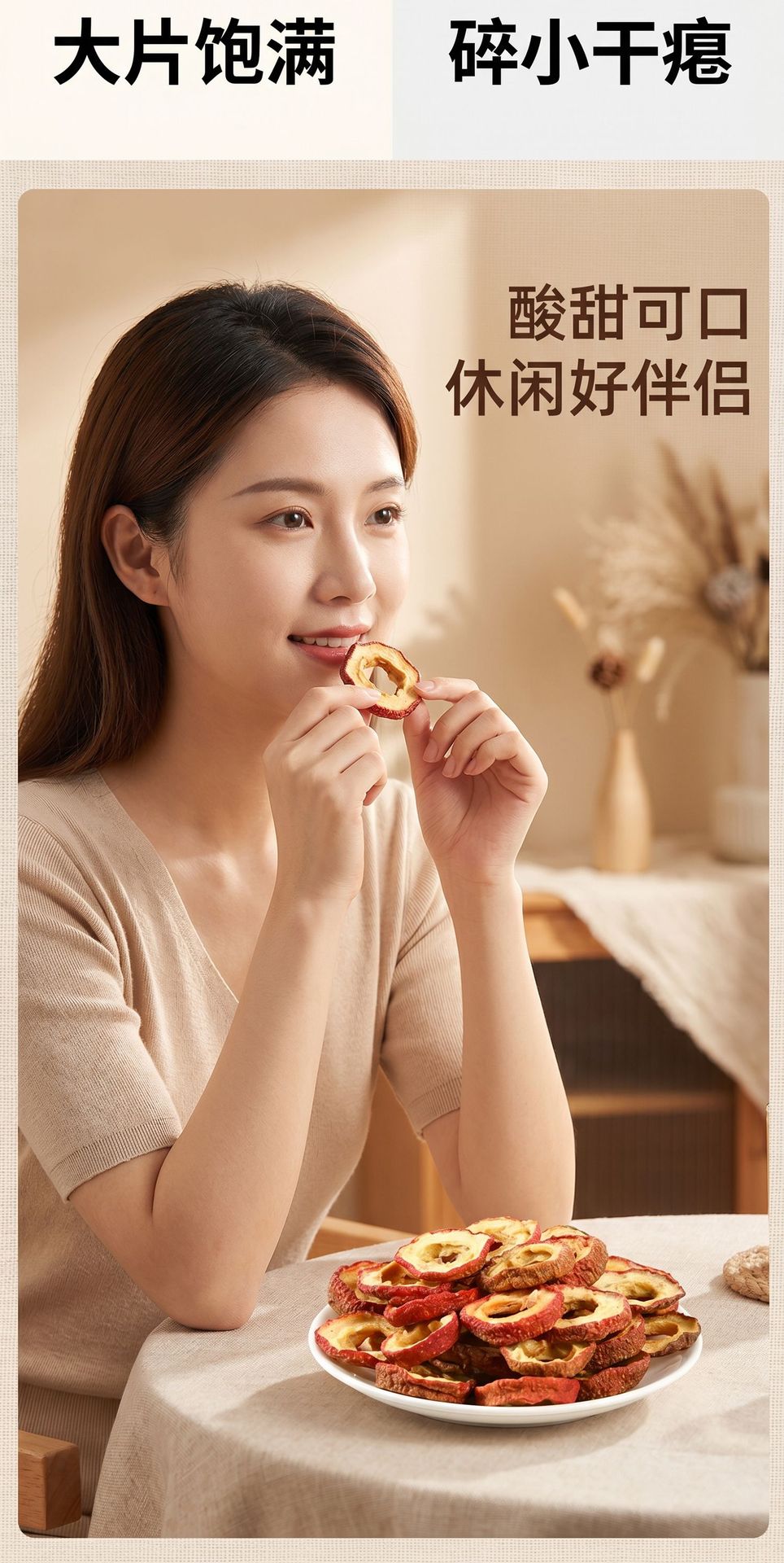 Dried Hawthorn Slices Shan Zha 山楂 Pitted Option 500g Herbal Tea and Culinary Ingredient quality and texture