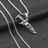 Double-sided necklace, fashionable pendant for beloved suitable for men and women, European style